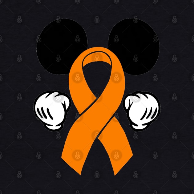 Mouse Ears Awareness Ribbon (Orange) by CaitlynConnor